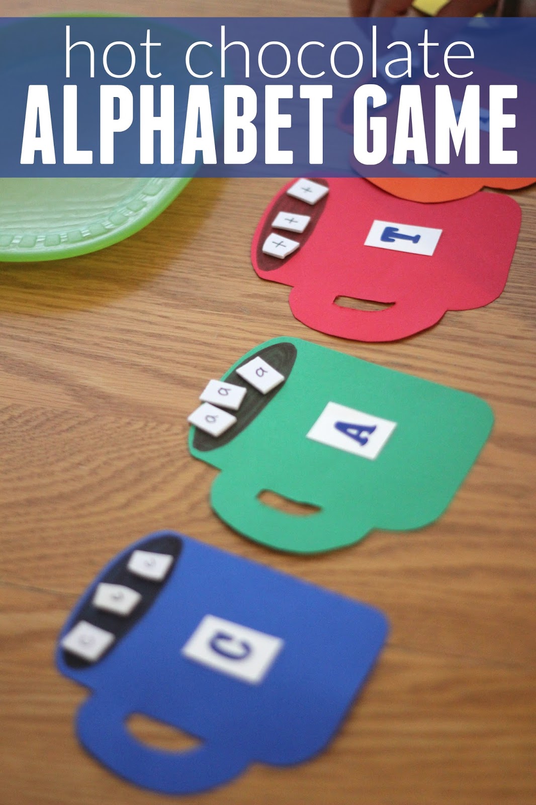Toddler Approved!: Hot Chocolate Alphabet Matching Game