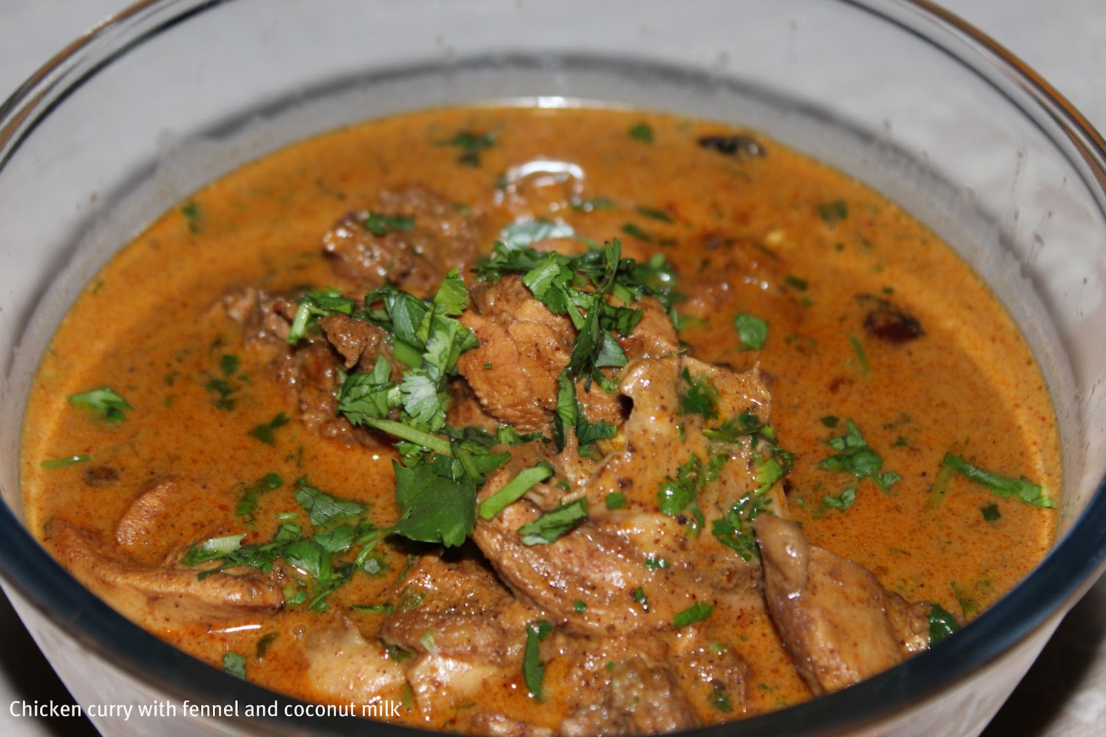 A DISH AT A TIME Chicken curry with fennel and coconut milk