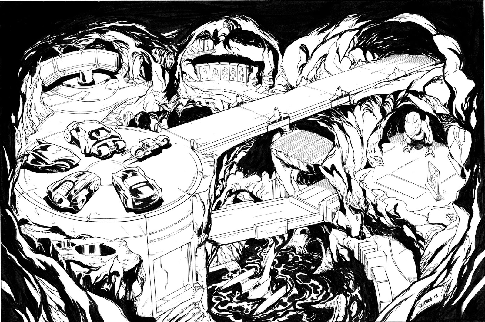 Drawesome: Batcave full process