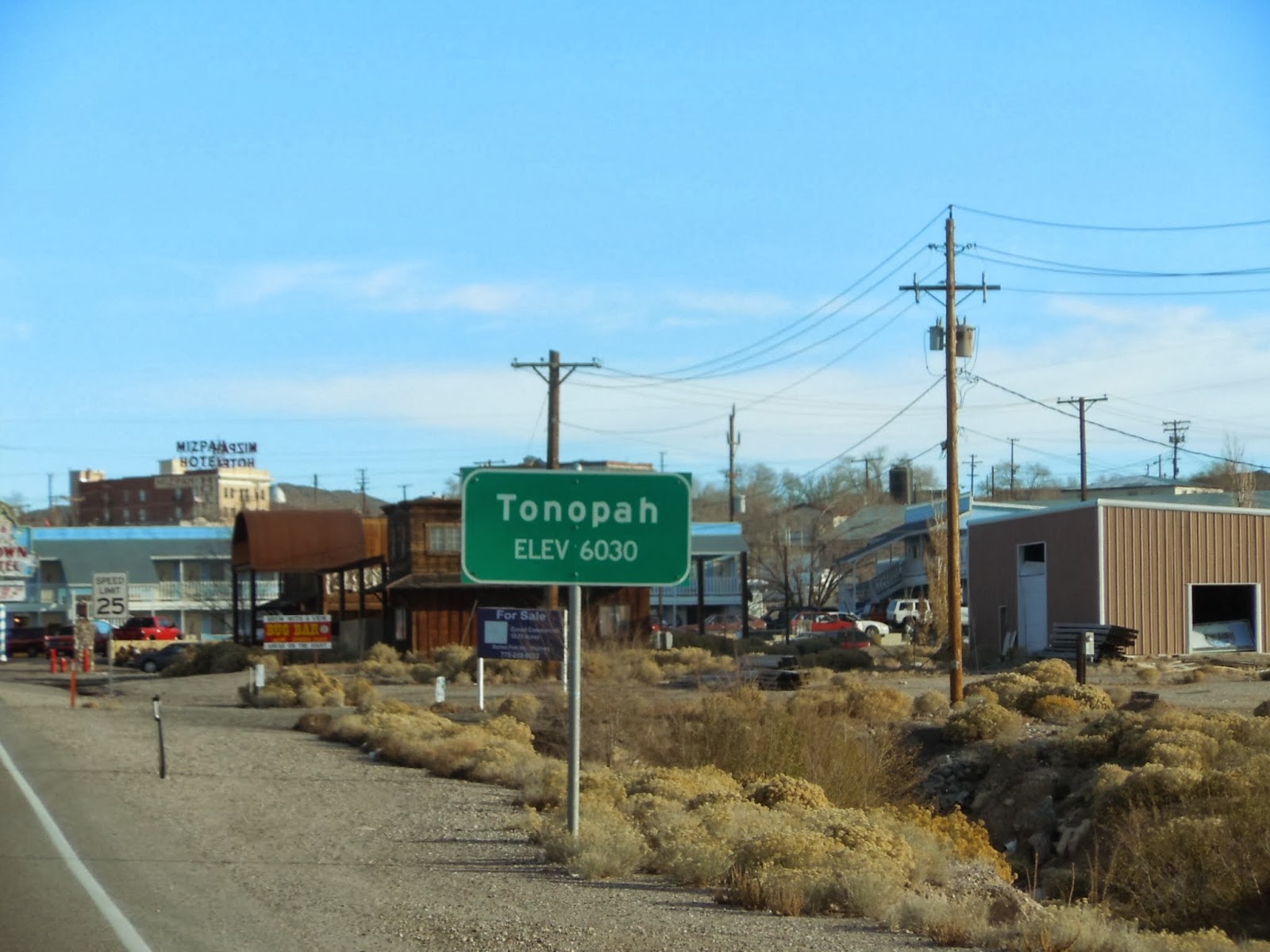 RV Voyageur About to Leave Tonopah, NV for Death Valley