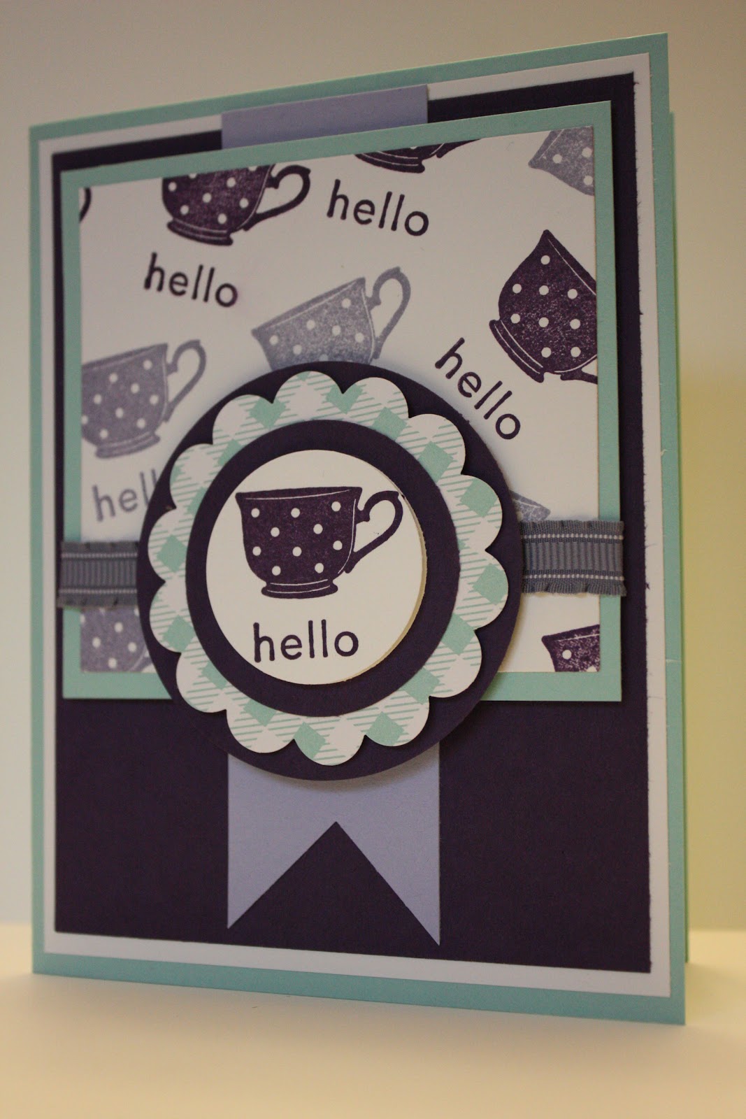 The Pursuit of Stampin'ess tea cup Stampin Up card by Stampin Up and me