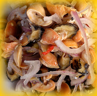 Ceviche de lapas a la arequipeña Ceviche de lapas a la arequipeña