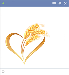 Heart with wheat