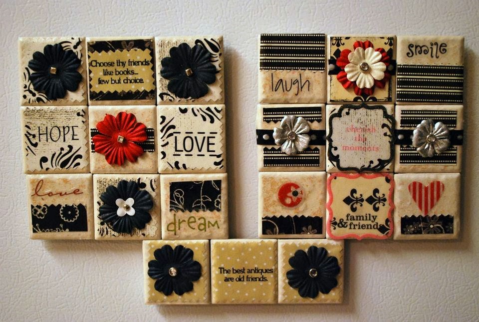 Mama's Crafts Decorated Tile Sets...