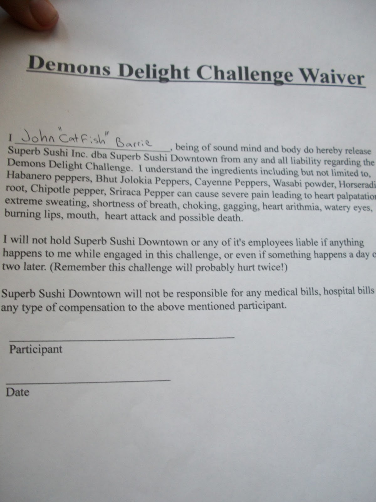 Catfish's Dishes Fish on Fire