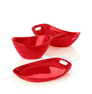 rachel ray 3pc red serveware set lowest price online