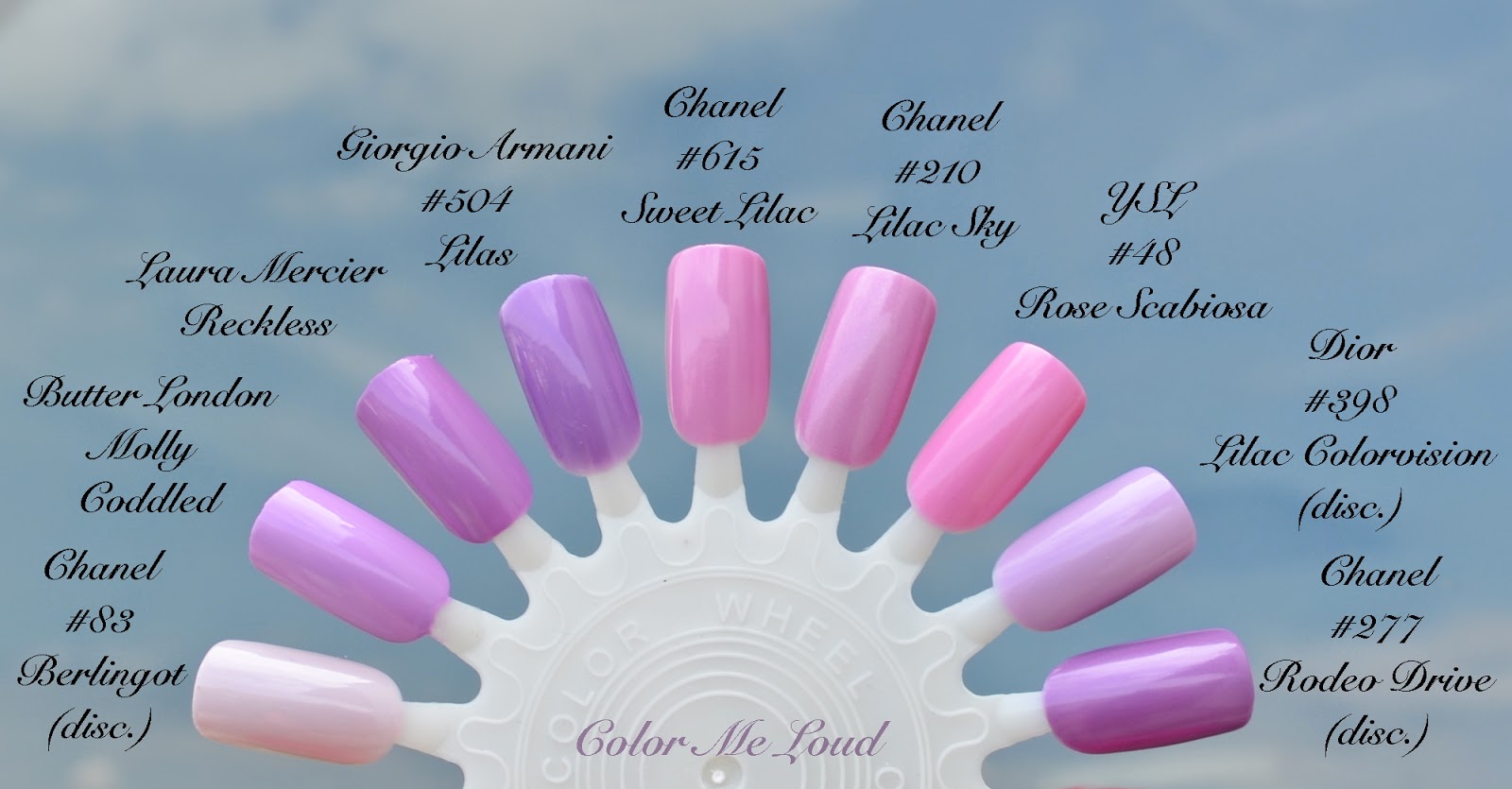 Chanel Le Vernis #615 Sweet Lilac, #619 Pink Tonic, #621 Tutti