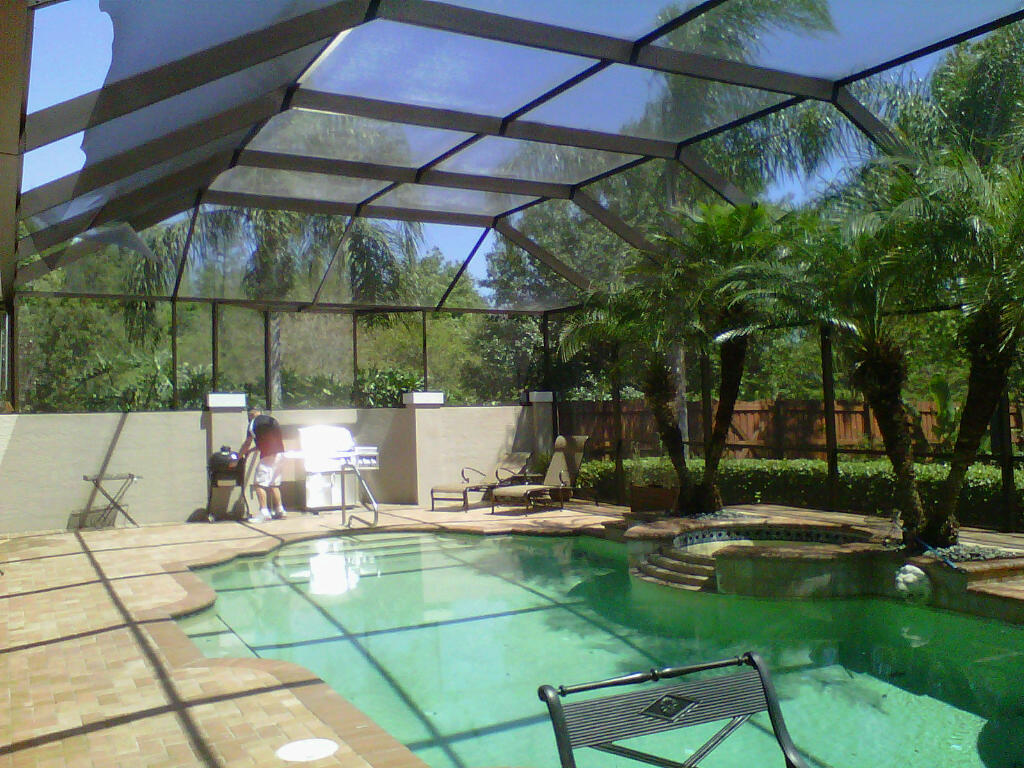 Painting Tampa Bay Pool Enclosure Painting Tarpon Springs Florida
