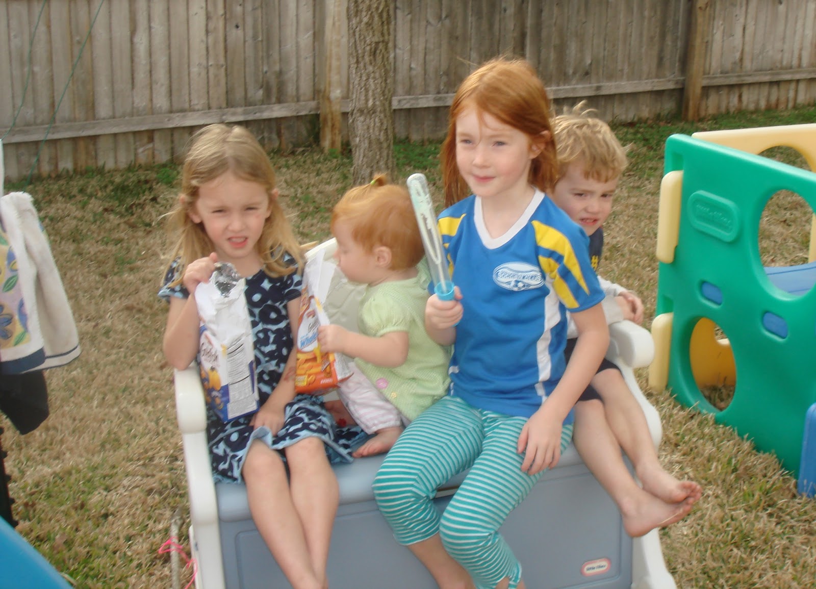 Our Family: Backyard fun