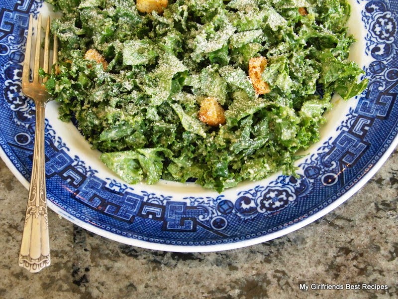 My Girlfriend's Best Recipes Chopped Kale Caesar Salad