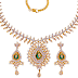 CZ Emerald Necklace Set