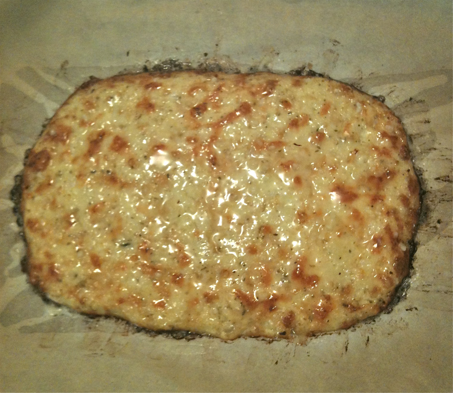 *Growing Green* Cheesy Garlic Cauliflower Cheese Bread