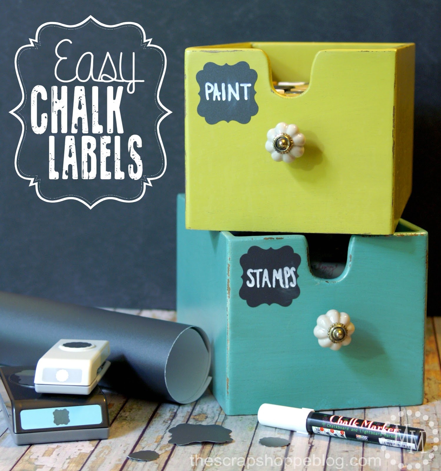 Easy Chalk Labels - The Scrap Shoppe