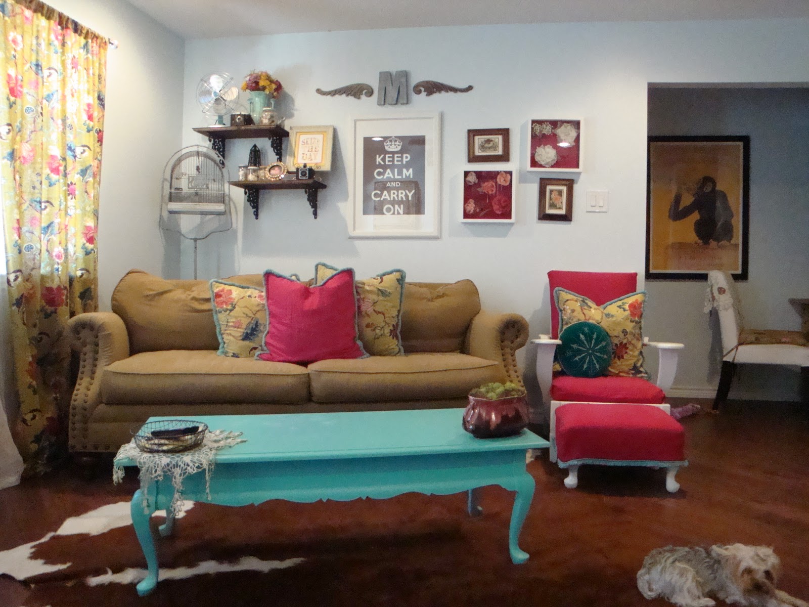 golly whopper DIY Dining Room Table into Coffee Table