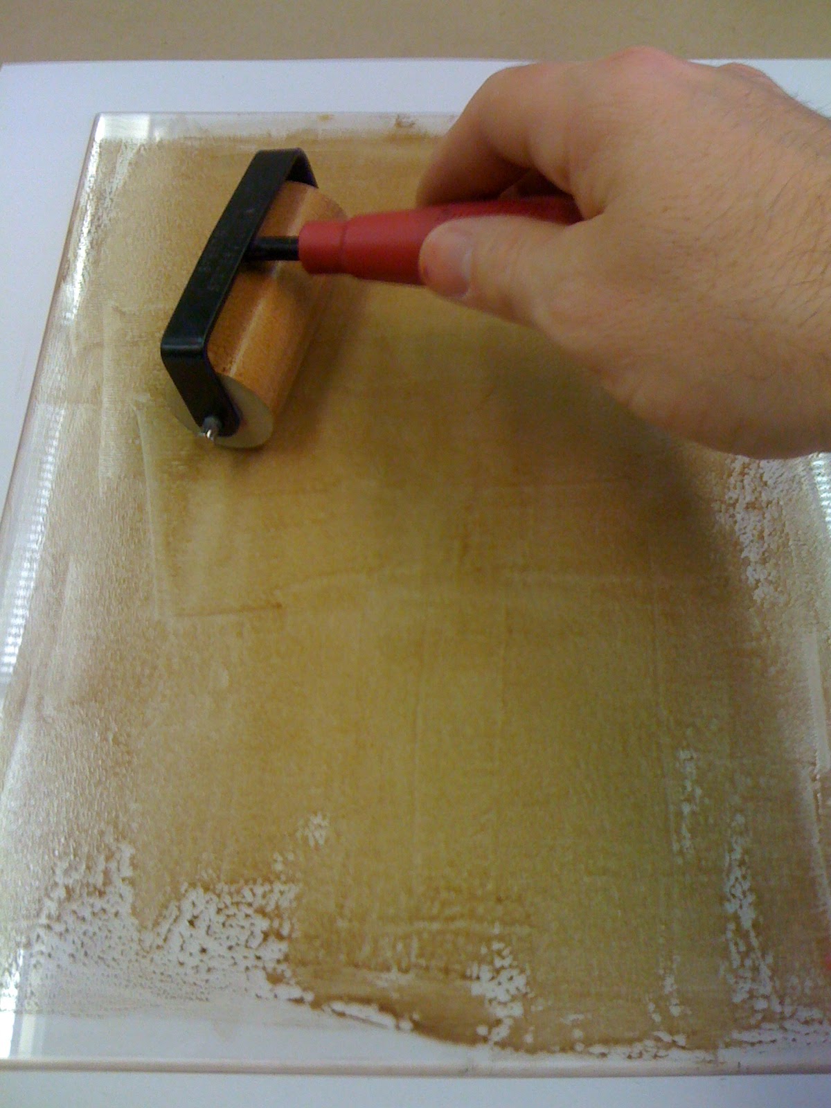 Monotype Printmaking Additive process with Akua Kolor monotype inks