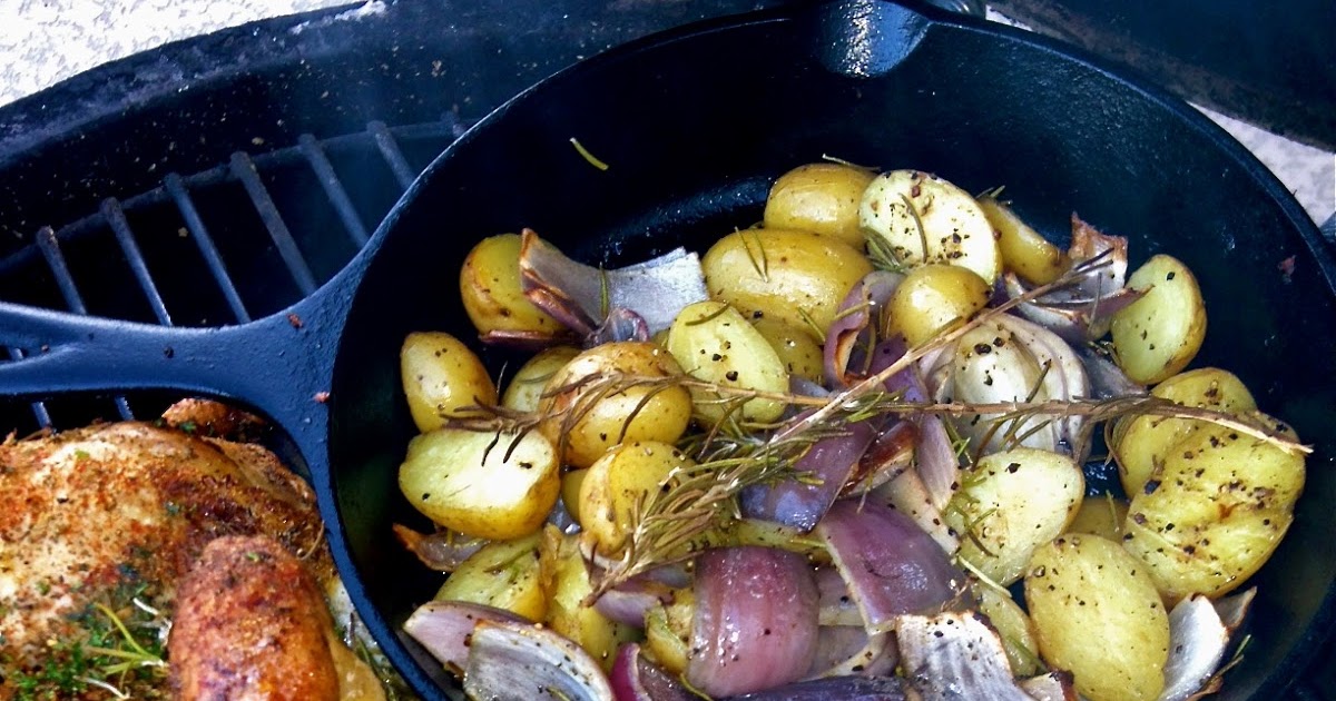 The Bee Cave Kitchen Rosemary & Garlic Grilled Chicken & Skillet