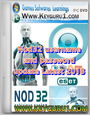 eset nod32 antivirus free update username password