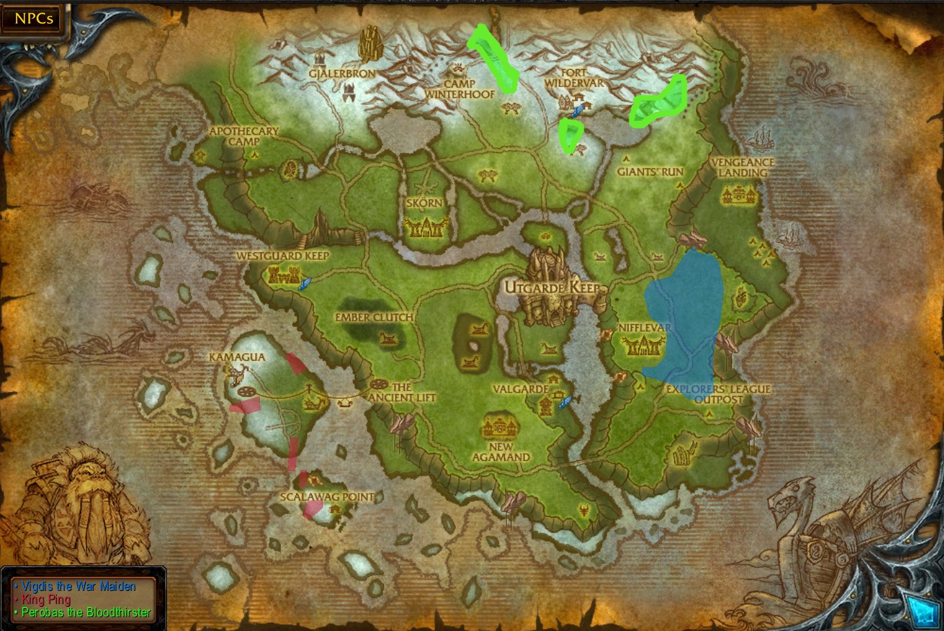 Northrend Lvl Map