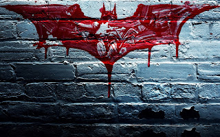 Blood Bat Splatter Batman Logo The Dark Knight Rises HD Wallpaper