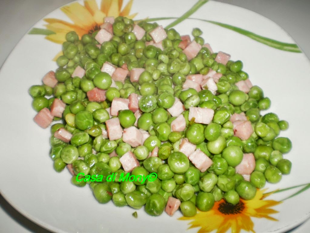 Piselli con prosciutto cotto Cotto e Postato