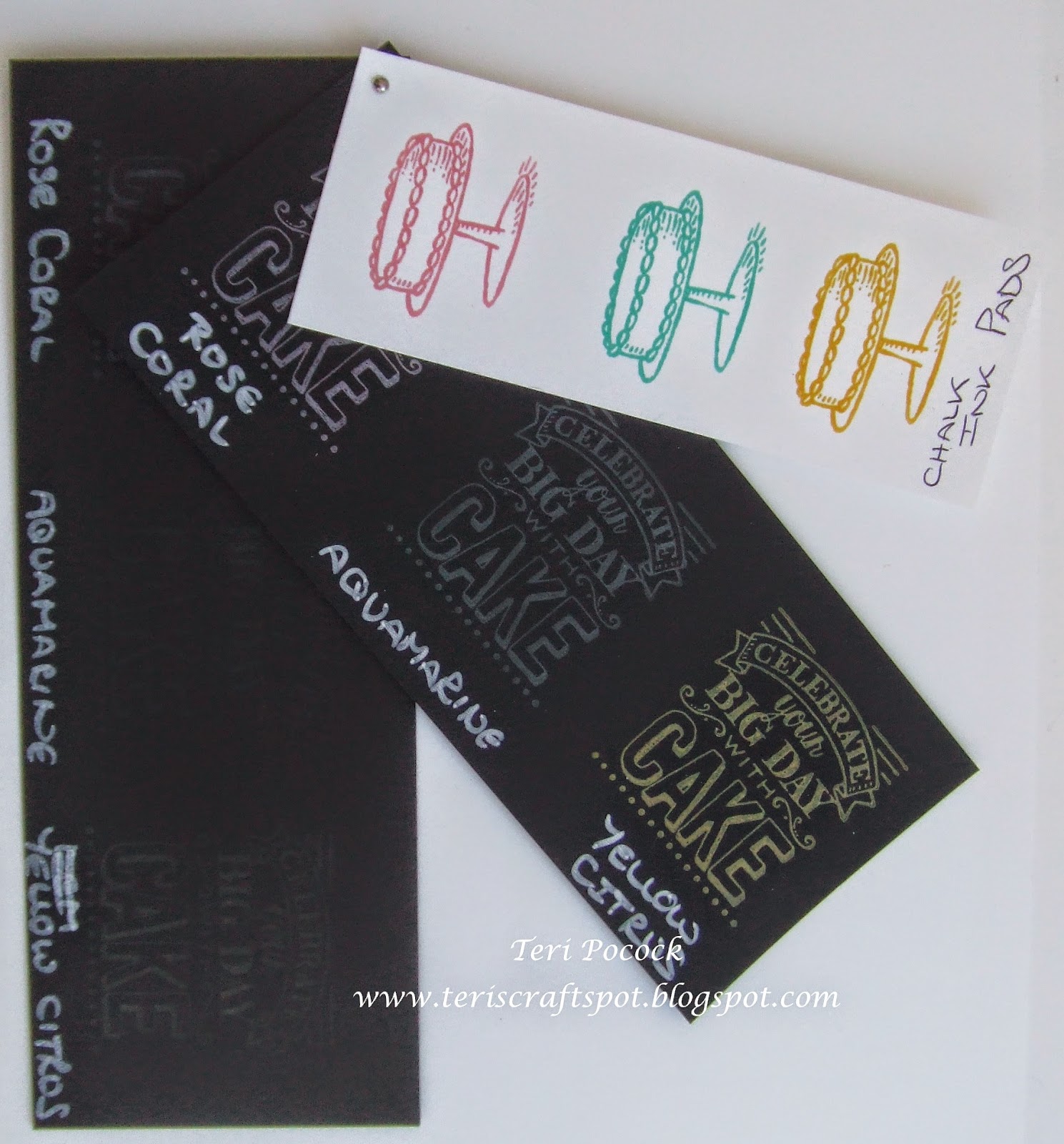 Stampin' Up! UK Demonstrator Teri Pocock Big Day With Chalk Ink