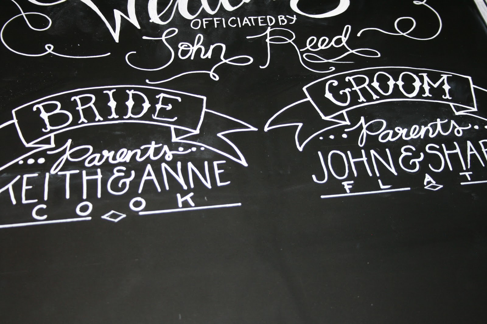 On Our Way Down the Aisle Chalkboards