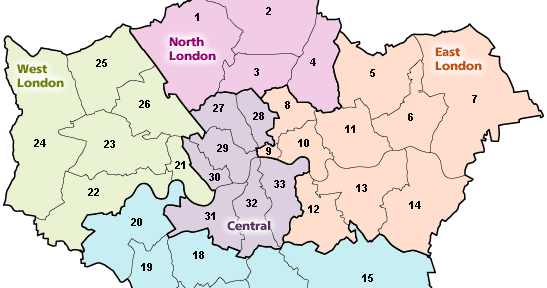 news tourism world: Area Road Map of London Pics