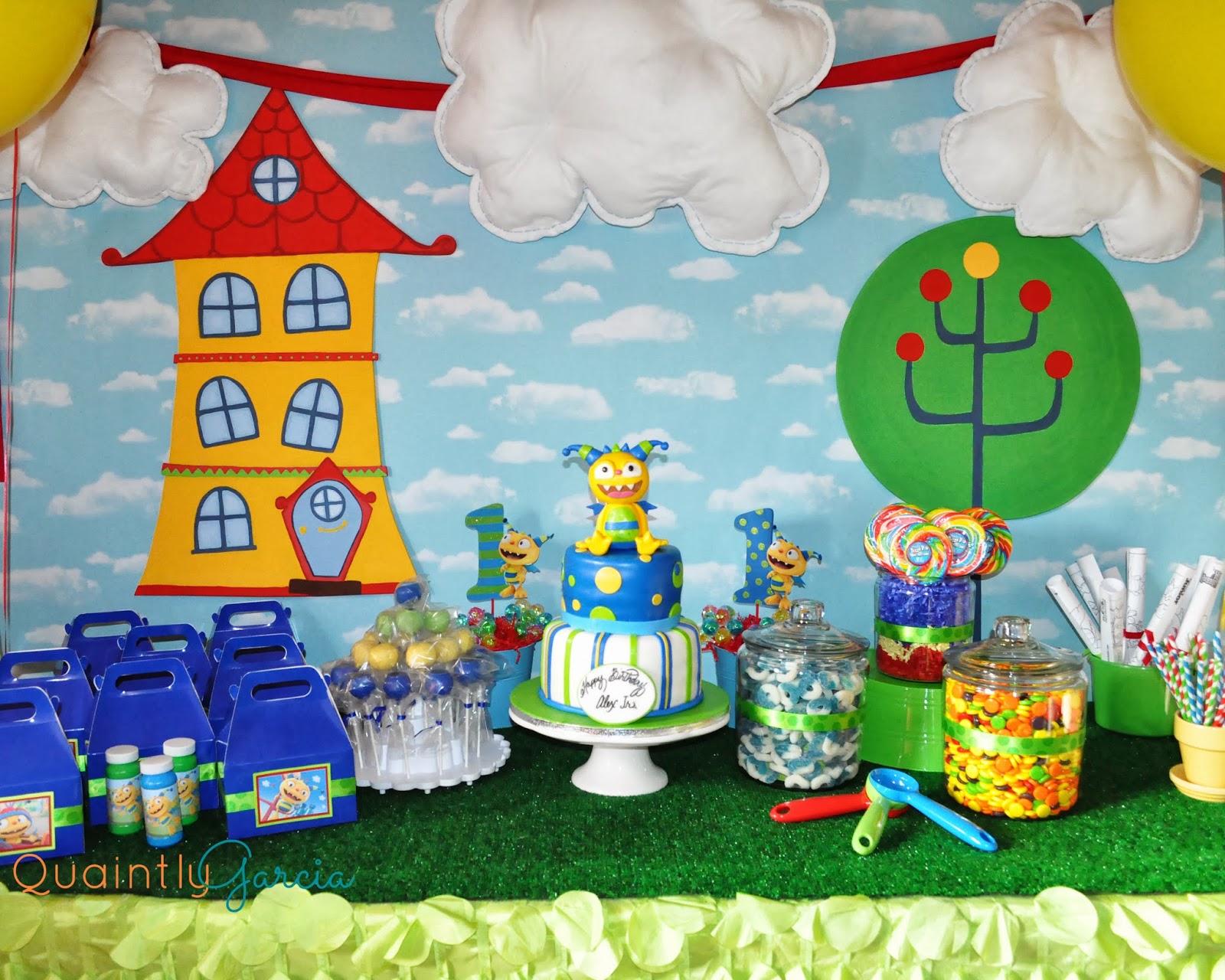 Quaintly Garcia AJ's &quot;Henry Hugglemonster&quot; 1st Birthday