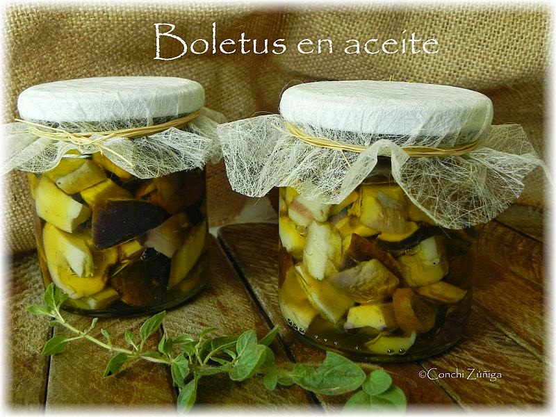 Conservar Setas: Boletus En Aceite
