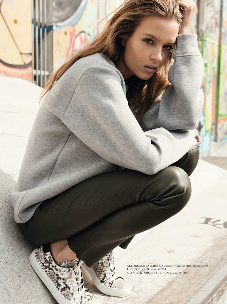 Josephine Skriver photographed by Sean McMenomy styled by Josephine Aarkrogh for Elle Denmark November 2014 in Alexander Wang X H&M Josephine Skriver photographed by Sean McMenomy styled by Josephine Aarkrogh for Elle Denmark November 2014 in Alexander Wang X H&M