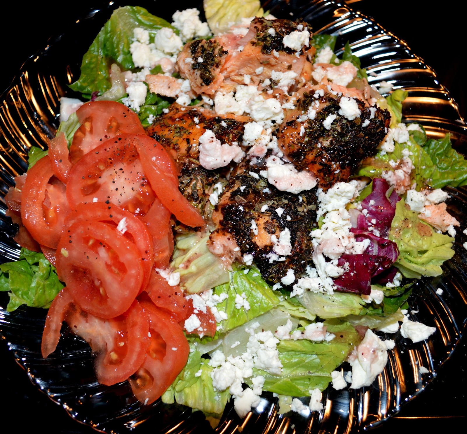 Real College Student of Atlanta Classic salmon & feta salad