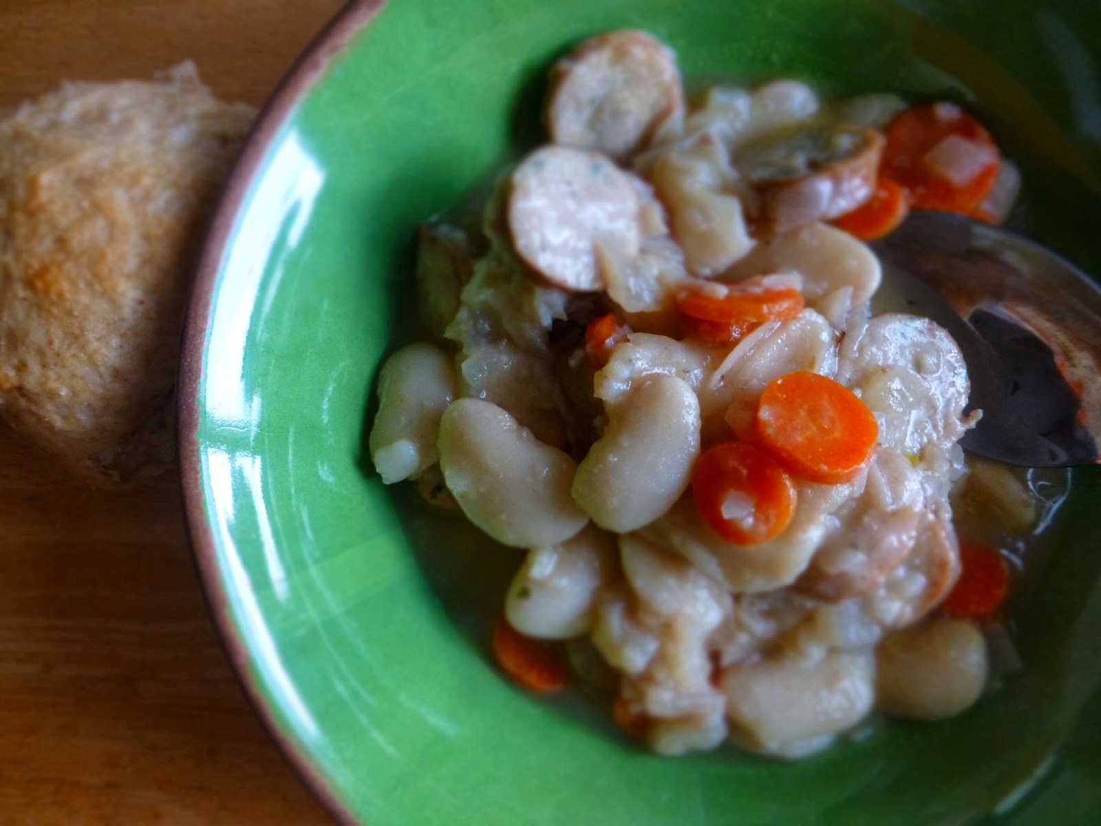 little*big*harvest Sausage, Leek, Carrot and Butter Bean Stew