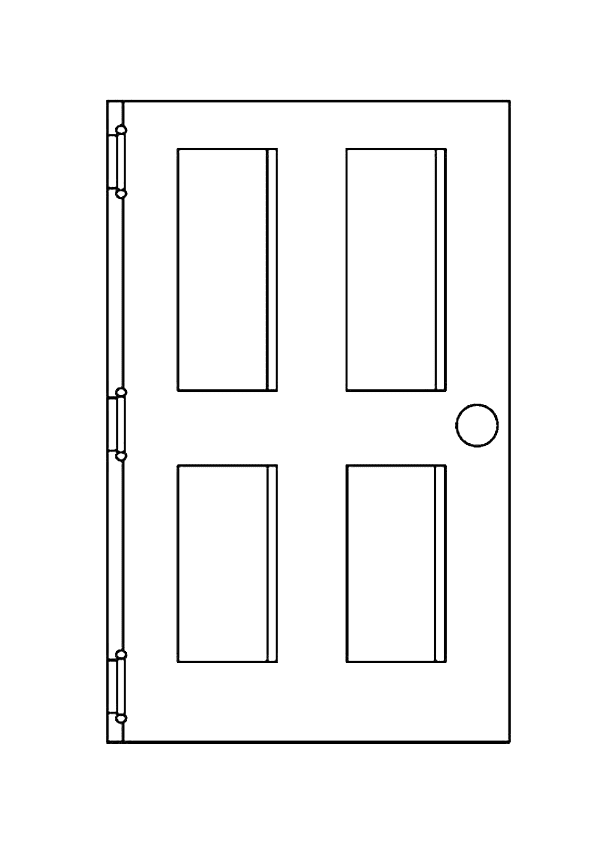 Puerta dibujo para colorear Imagui
