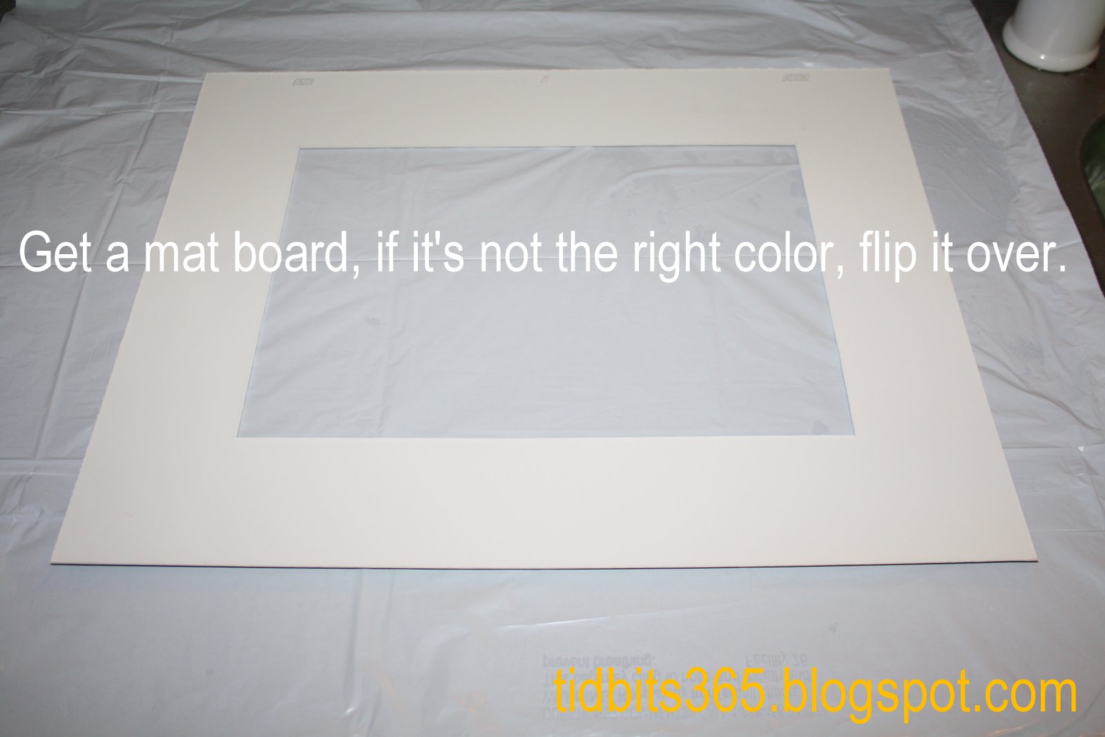 Your Daily Tidbit DIY Painted Mat Board