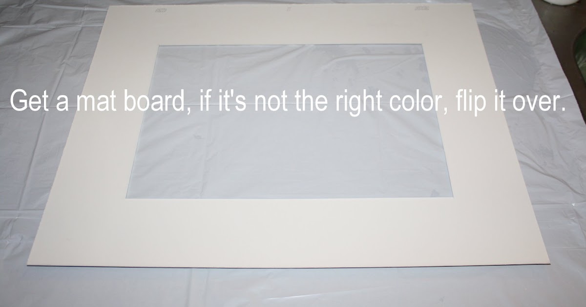 Your Daily Tidbit DIY Painted Mat Board