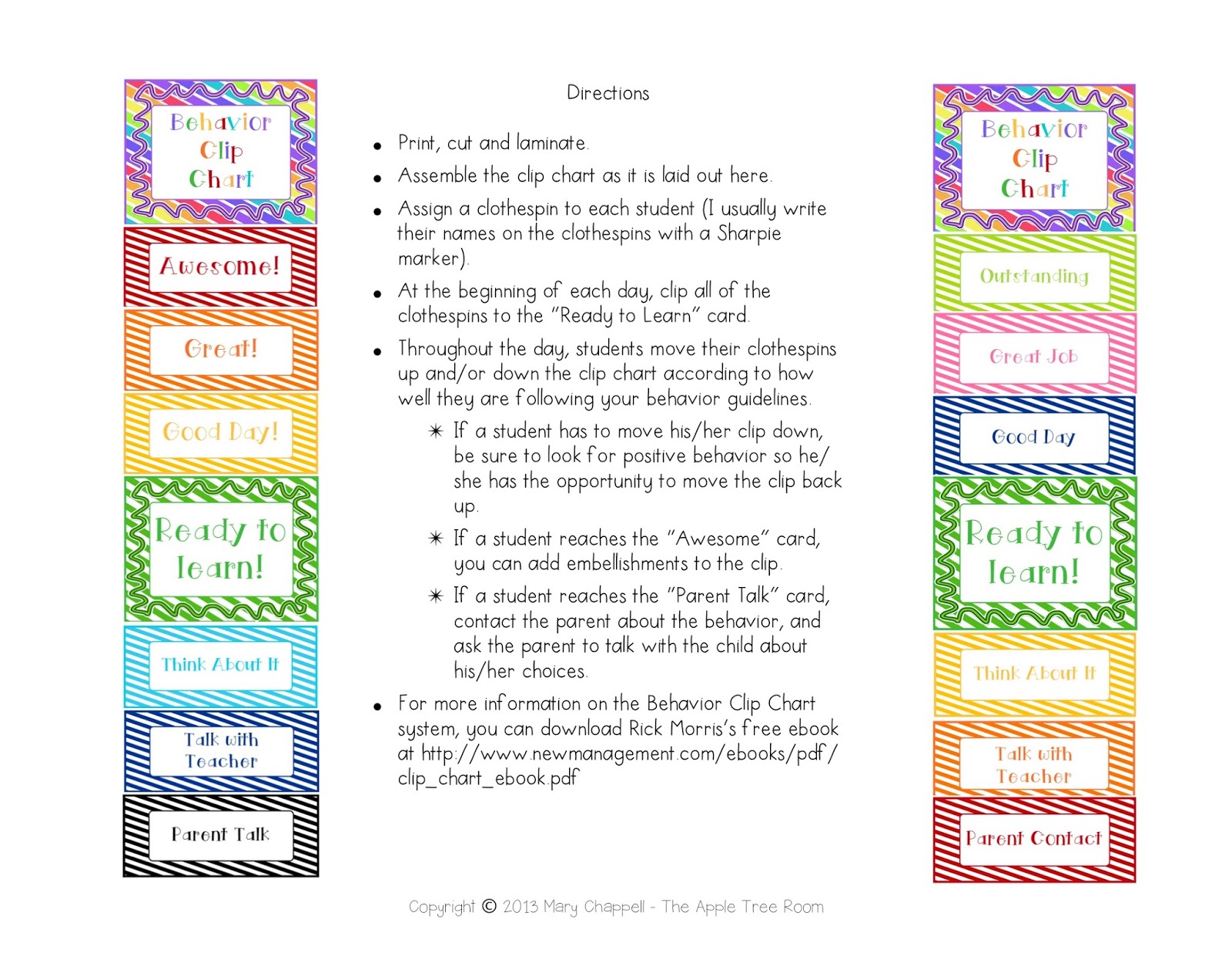 Behavior Clip Chart Pdf