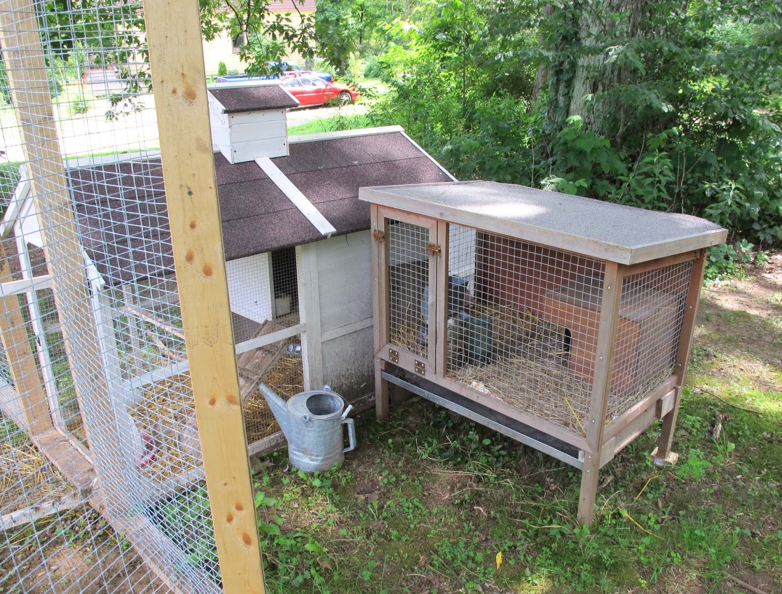 Vintage by Crystal Up goes the chicken coop!