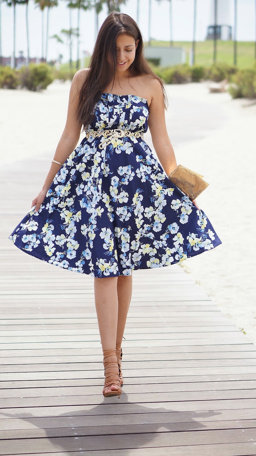 LC Lauren Conrad Floral Dress
