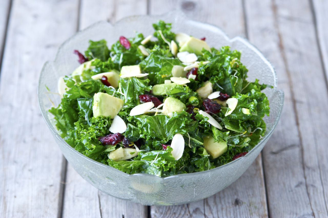 Kale Salad with Dijon Vinaigrette Craving Greens