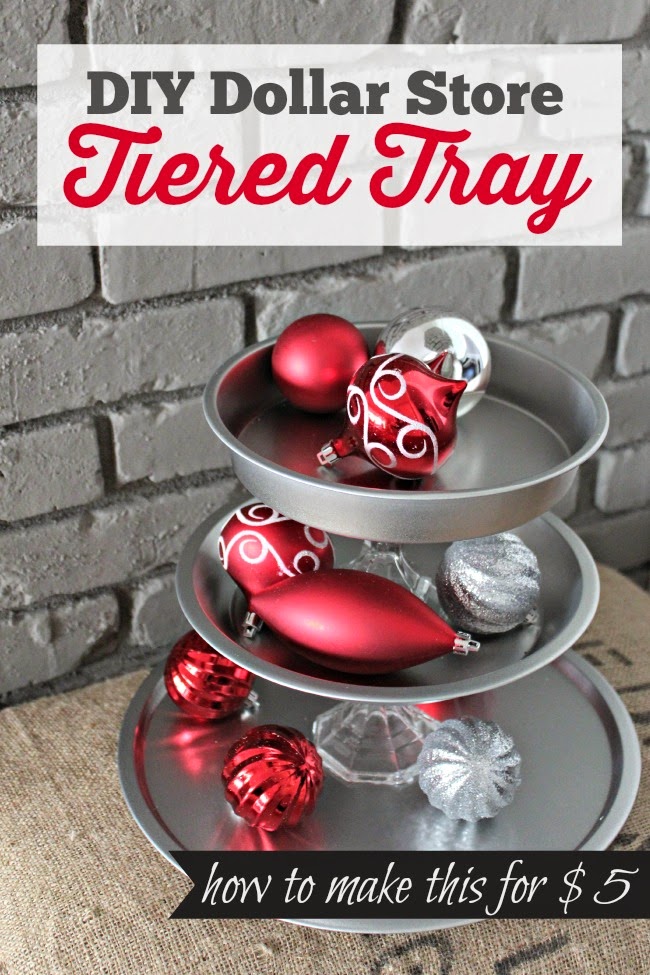 {DIY} Dollar Tree Three Tier Tray Tutorial Southern State of Mind