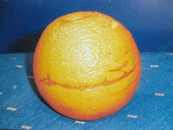 Muhammad's name  - on an orange