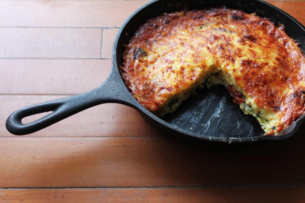 the gd kitchen roasted tomato and smoked mozzarella frittata