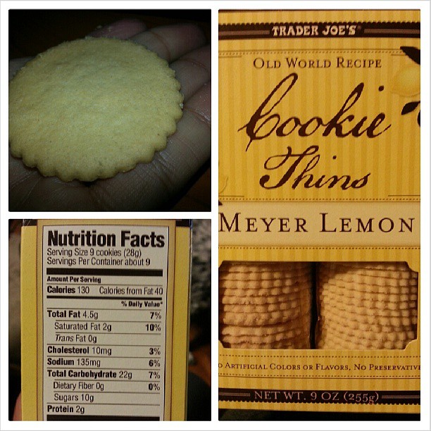 Shannon's Lightening the Load Trader Joe’s Cookie Thins Meyer Lemon