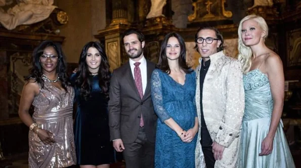 Prince Carl Philip of Sweden and Princess Sofia of Sweden attended the concert of “Christmas in Vasastan” at the Gustaf Vasa Church