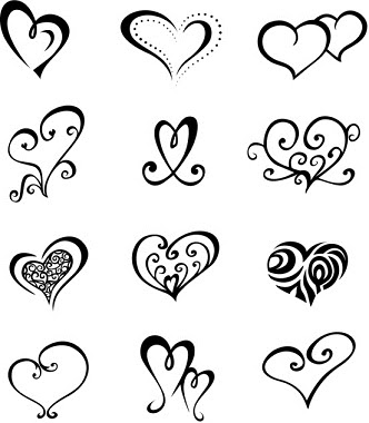 tonikum bayer simple heart tattoos designs
