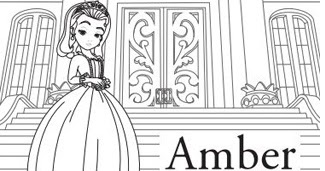 Dibujo Facil Dibujo De La Princesa Amber Para Colorear