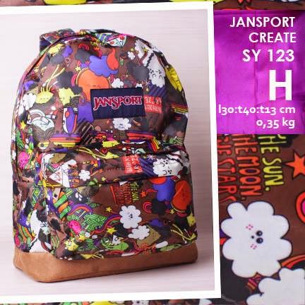 jual online tas ransel jansport kanvas kw murah motif abstrak jual online tas ransel jansport kanvas kw murah motif abstrak