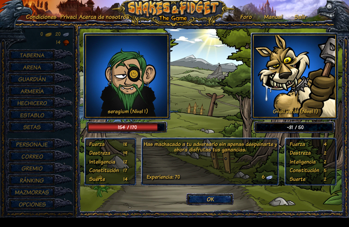 Shakes & Fidget ~ Juegos-Online