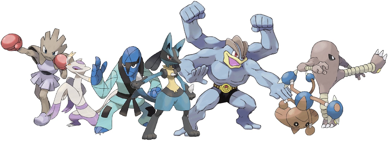 Ultimate fighters by Pokemon Type