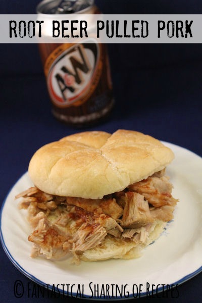 It's #crockpot week on the blog - and it's all about the Root Beer Pulled Pork today | www.fantasticalsharing.com #rootbeer